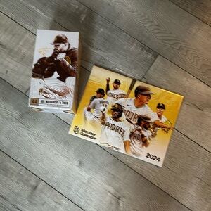 Joe Musgrove & Theo bobble head and padres calendar